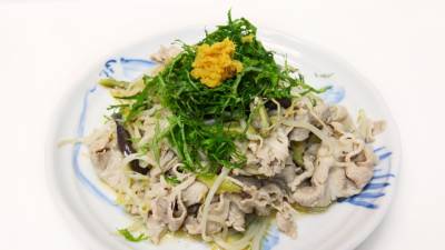 夏野菜と豚しゃぶのおかずナムル