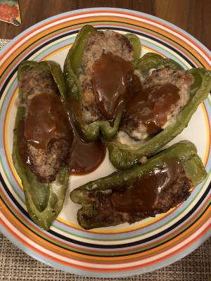 ピーマンの肉詰め