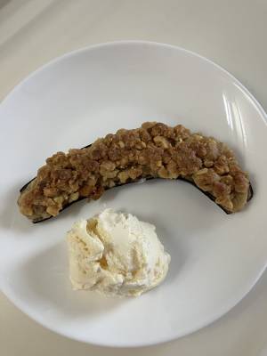 丸ごとバナナのクランブル