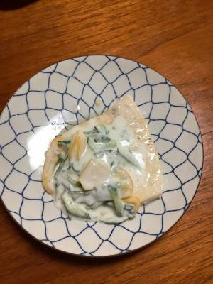 かじきのソテー ヨーグルトソース