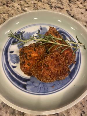 さけのローズマリーパン粉焼き