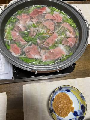 牛肉の黒こしょうしゃぶしゃぶ