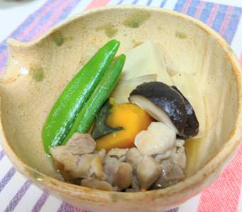 高野豆腐と鶏肉の煮物