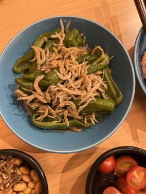 ピーマンのじゃこ煮