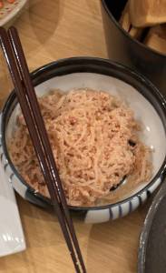 しらたきの明太子炒め