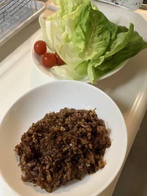 肉みそのキャベツ包み