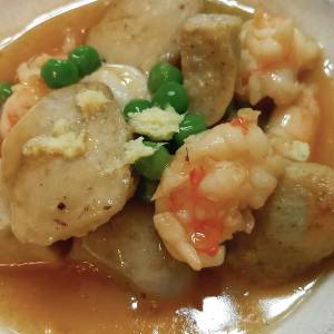 揚げ里芋のえびあんかけ