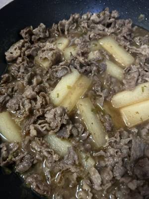 大根と牛肉の韓国風煮物