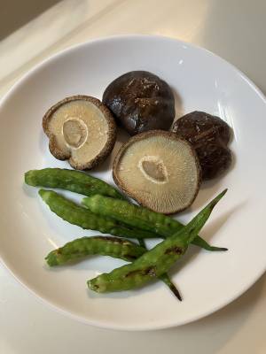 焼きしいたけ＆焼きししとう