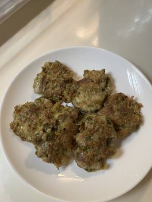 たらの芽と豚肉のかき焼き