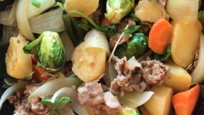 フライパン肉じゃが