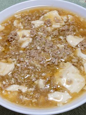 豆腐とひき肉の煮物