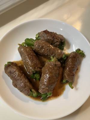 ピーマンの牛肉巻き