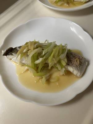 白身魚の香り蒸し