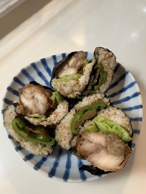 から揚げおかかおにぎり