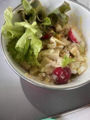 たけのこのツナ卵サラダ