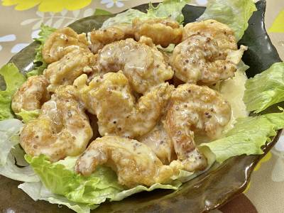 えびのマヨネーズソースあえ