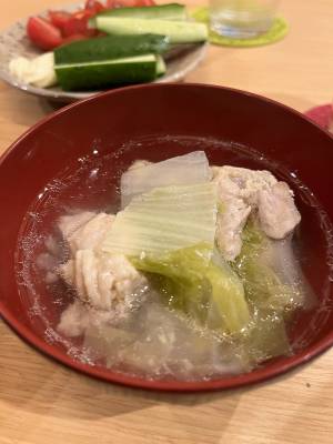 白菜の鶏スープ煮