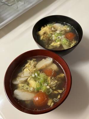 もずくとトマトのサンラータン