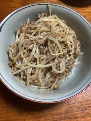 もやしの中華丼