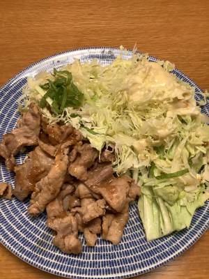 梅肉入りしょうが焼き