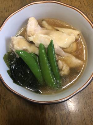 わかめと鶏肉の治部煮風