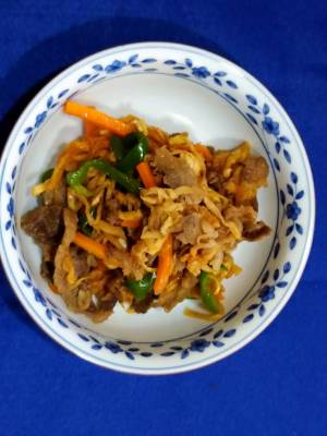 切り干し大根のチャプチェ風