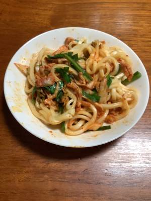豚キムチうどん