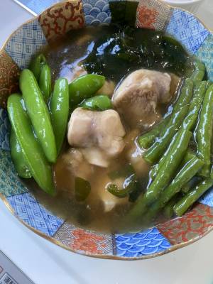 わかめと鶏肉の治部煮風