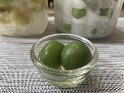 青梅のみつ煮と梅シロップ
