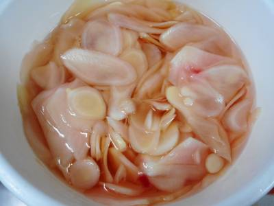 新しょうがの甘酢漬け