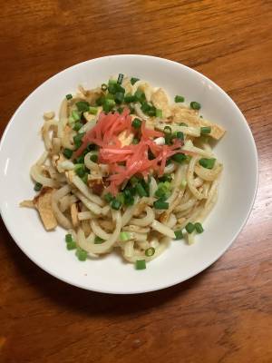 炒めきつねうどん