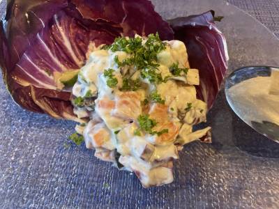 サーモンのハーブサラダ