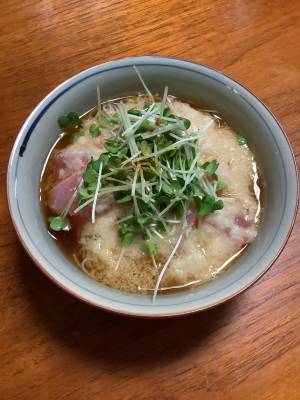 まぐろのとろろそうめん