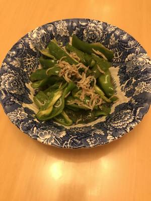 ピーマンのちりめんじゃこ炒め