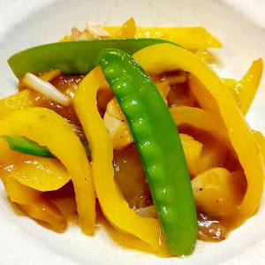 帆立てと野菜炒め