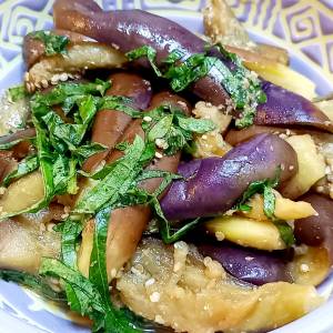 なすと青じそのナムル