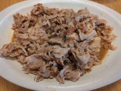 梅肉入りしょうが焼き