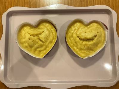 米粉のかぼちゃ蒸しカップケーキ