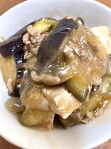 マーボーなす春雨豆腐