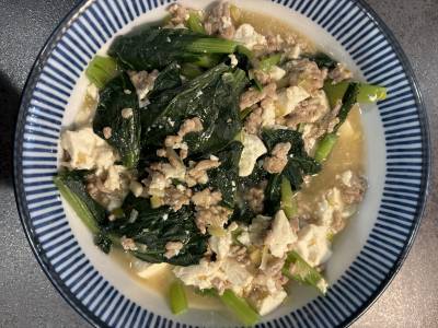 マーボー小松菜