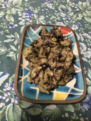 なすとツナの塩炒め