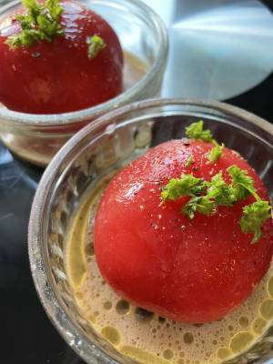 丸ごとトマトのツナマヨ詰め