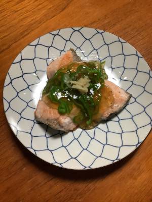 秋さけのピーマンあんかけ