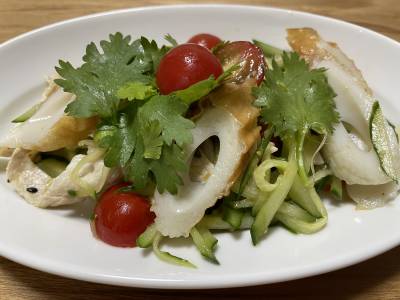 トマトと豚しゃぶのエスニック風