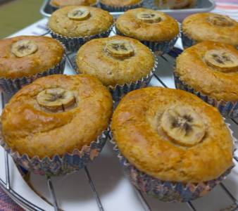 米粉のバナナマフィン