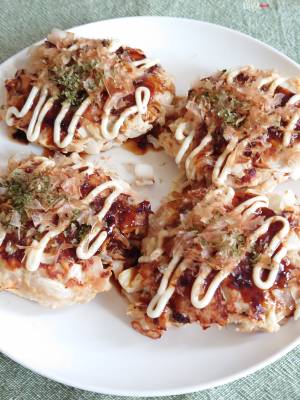 お好み焼き風バーグ