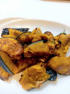 かぼちゃのにんにくソテー