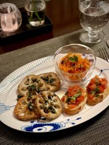 れんこんのアンチョビソース