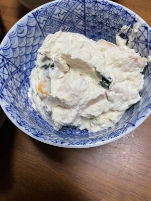 柿の白あえサラダ